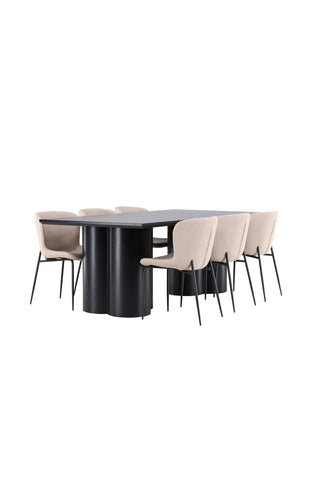Venture Home Olivia matbord med Modesto matstol