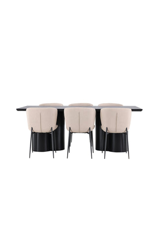 Venture Home Olivia matbord med Modesto matstol