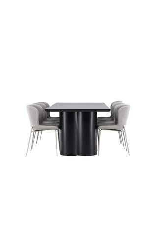 Venture Home Olivia matbord med Modesto matstol