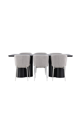 Venture Home Olivia matbord med Modesto matstol