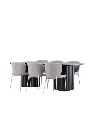 Venture Home Olivia matbord med Modesto matstol