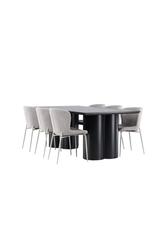 Venture Home Olivia matbord med Modesto matstol