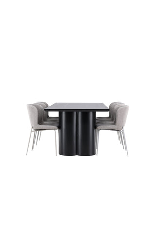 Venture Home Olivia matbord med Modesto matstol