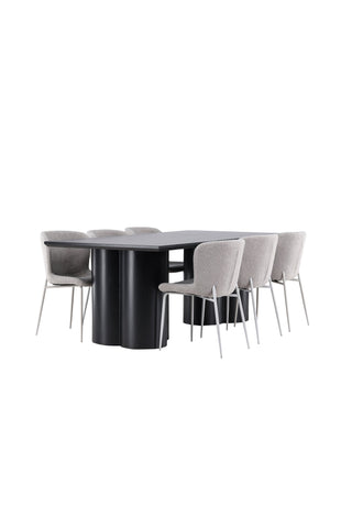 Venture Home Olivia matbord med Modesto matstol