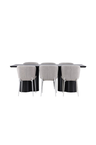 Venture Home Olivia matbord med Modesto matstol