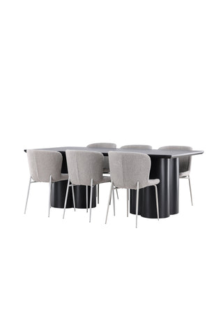 Venture Home Olivia matbord med Modesto matstol