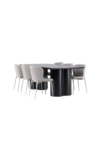 Venture Home Olivia matbord med Modesto matstol