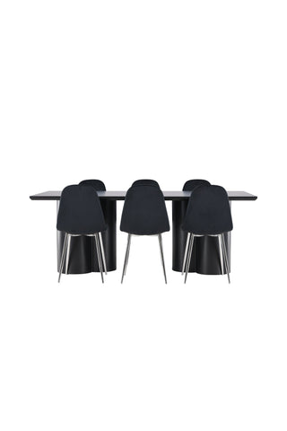 Venture Home Olivia matbord med Polar matstol