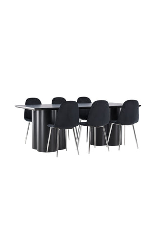 Venture Home Olivia matbord med Polar matstol