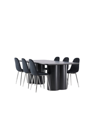 Venture Home Olivia matbord med Polar matstol