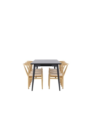 Venture Home Ellis matbord med Alfons matstol