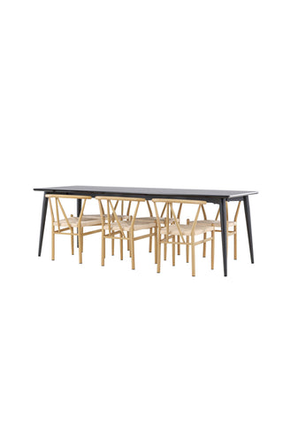 Venture Home Ellis matbord med Alfons matstol