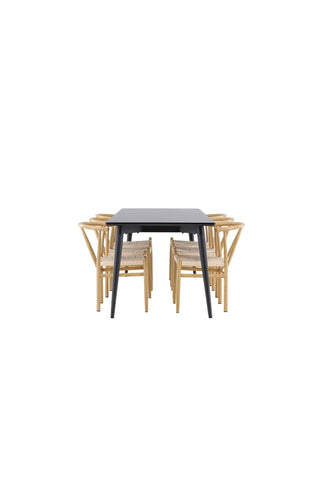 Venture Home Ellis matbord med Alfons matstol
