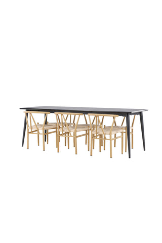 Venture Home Ellis matbord med Alfons matstol