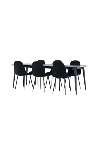 Venture Home Ellis matbord med Polar matstol