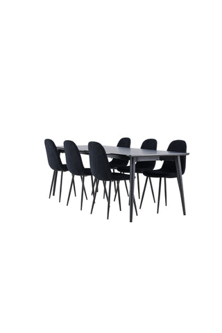 Venture Home Ellis matbord med Polar matstol