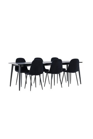 Venture Home Ellis matbord med Polar matstol
