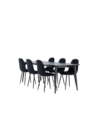Venture Home Ellis matbord med Polar matstol