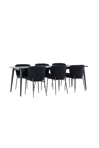 Venture Home Ellis matbord med Modesto matstol