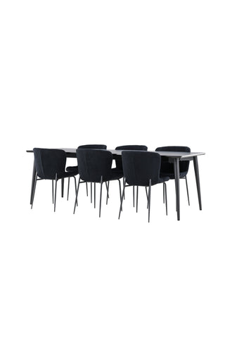 Venture Home Ellis matbord med Modesto matstol