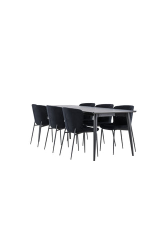Venture Home Ellis matbord med Modesto matstol