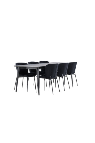 Venture Home Ellis matbord med Modesto matstol