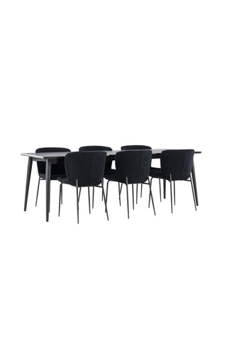 Venture Home Ellis matbord med Modesto matstol
