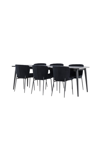Venture Home Ellis matbord med Modesto matstol