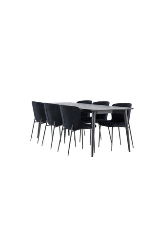 Venture Home Ellis matbord med Modesto matstol