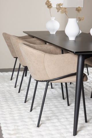 Venture Home Ellis matbord med Evelina matstol