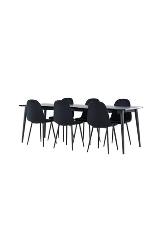 Venture Home Ellis matbord med Polar matstol