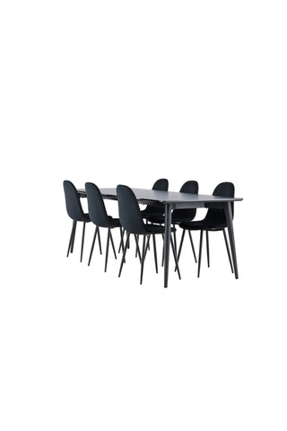 Venture Home Ellis matbord med Polar matstol