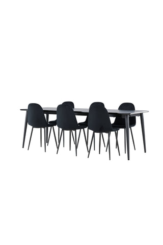 Venture Home Ellis matbord med Polar matstol