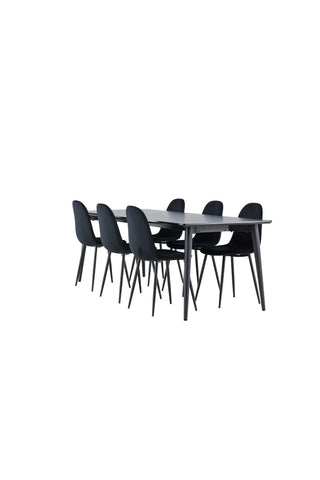 Venture Home Ellis matbord med Polar matstol
