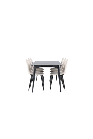 Venture Home Ellis matbord med Polar matstol