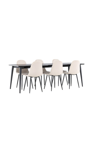 Venture Home Ellis matbord med Polar matstol