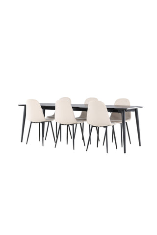 Venture Home Ellis matbord med Polar matstol