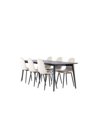 Venture Home Ellis matbord med Polar matstol