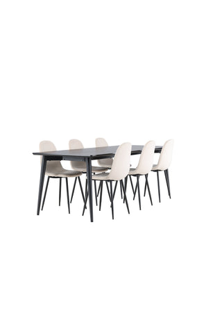 Venture Home Ellis matbord med Polar matstol
