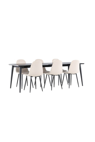 Venture Home Ellis matbord med Polar matstol