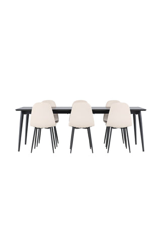 Venture Home Ellis matbord med Polar matstol