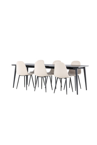 Venture Home Ellis matbord med Polar matstol