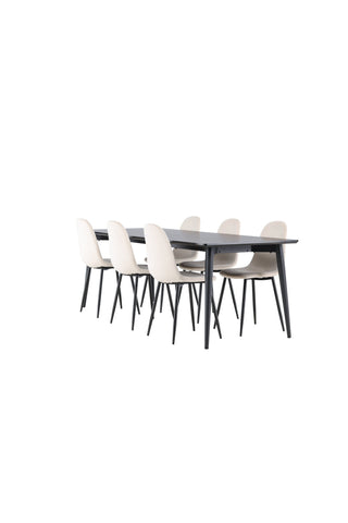 Venture Home Ellis matbord med Polar matstol