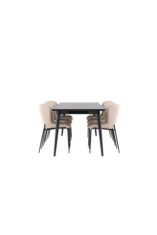 Venture Home Ellis matbord med Modesto matstol