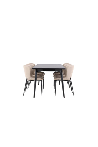 Venture Home Ellis matbord med Modesto matstol