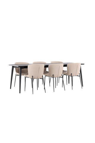 Venture Home Ellis matbord med Modesto matstol
