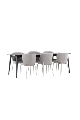Venture Home Ellis matbord med Modesto matstol
