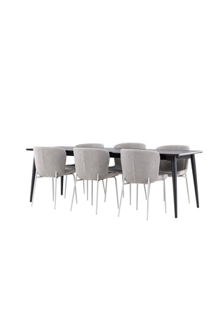 Venture Home Ellis matbord med Modesto matstol