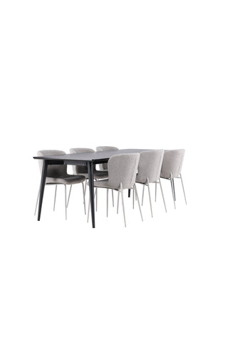 Venture Home Ellis matbord med Modesto matstol