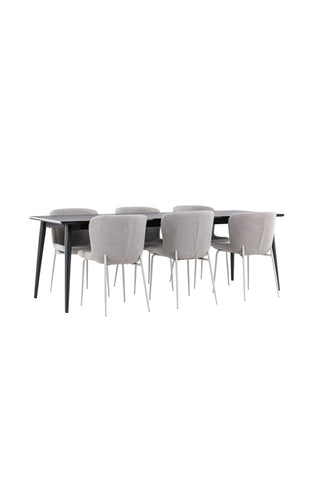Venture Home Ellis matbord med Modesto matstol